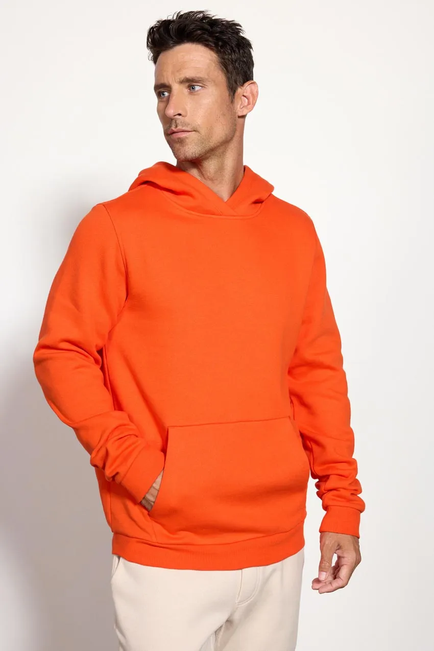 Men's Luxefleece Pullover Hoodie - Spicy Orange