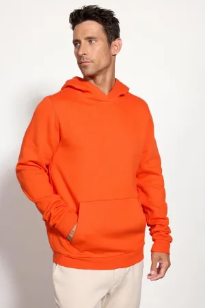 Men's Luxefleece Pullover Hoodie - Spicy Orange