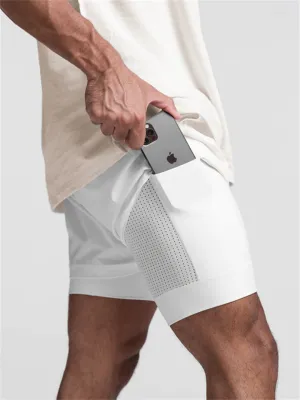 Men's Stretchy Breathable Jogging Shorts with Inter Pocket