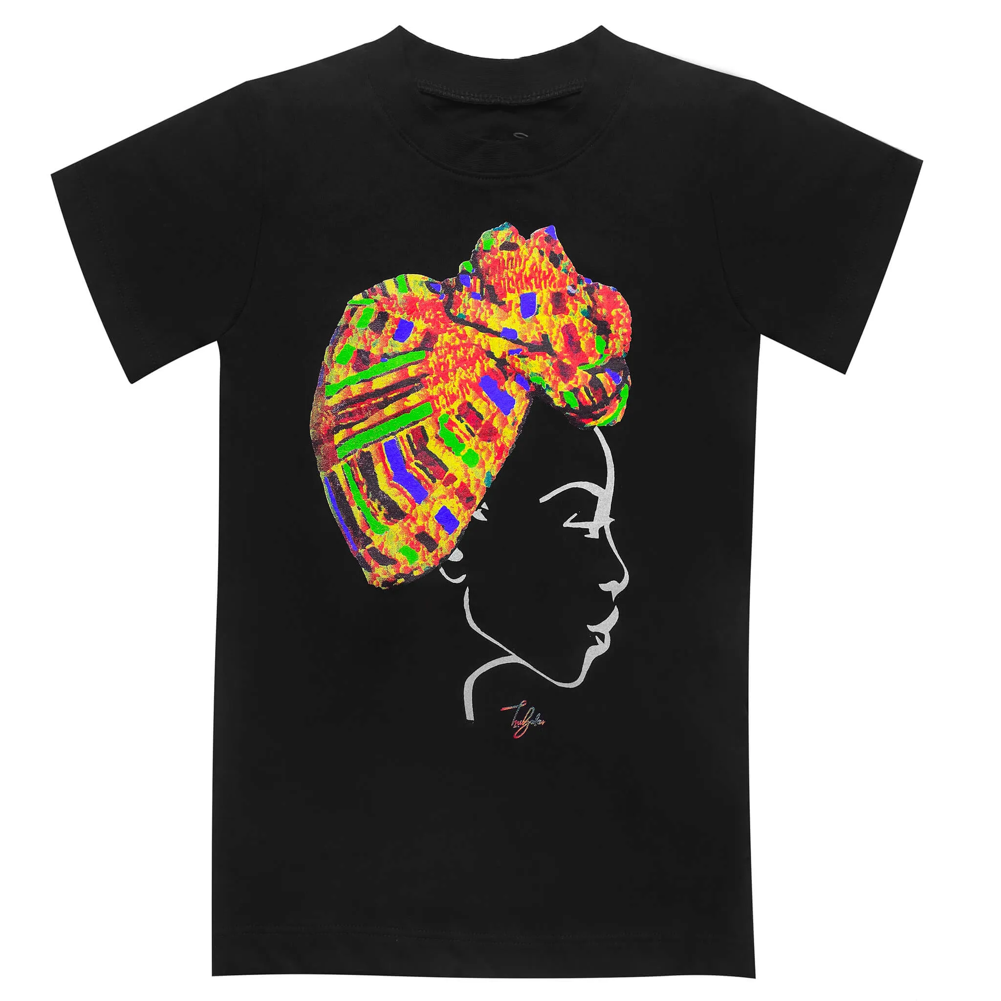 MISS AFRICA WITH TRADITIONAL WEDDING HEAD WRAP (TODDLER SHORT SLEEVE T-SHIRT)