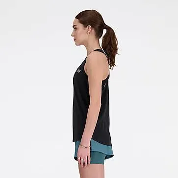 New Balance Athletics Tank (Womens) - Black Heather