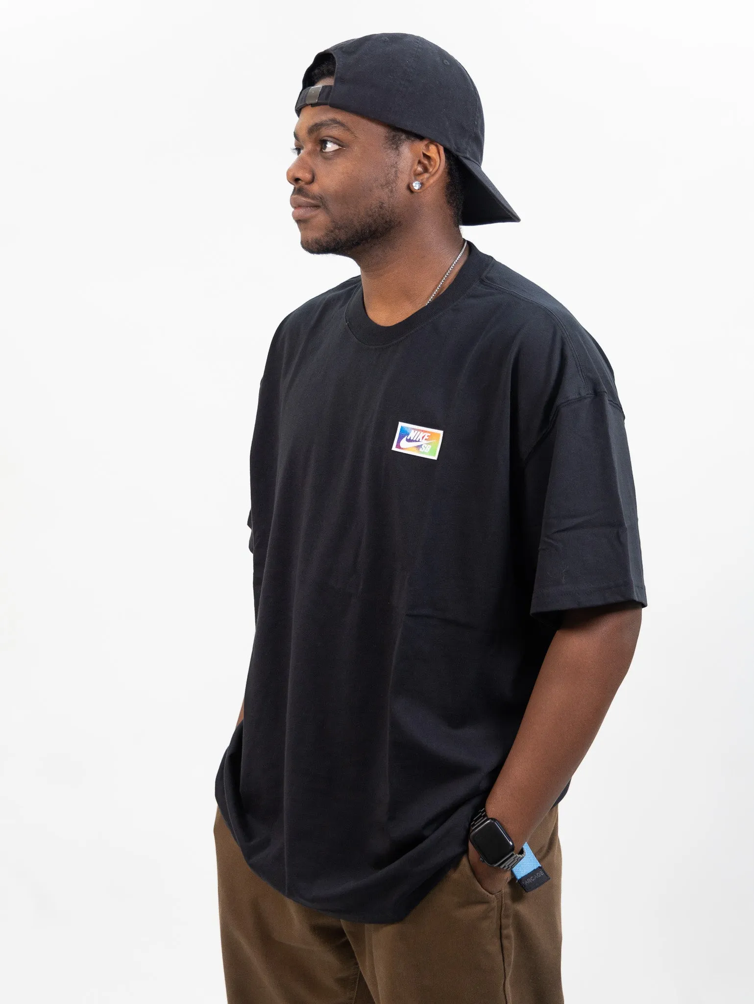 Nike SB Thumbprint Skate Tee - Black