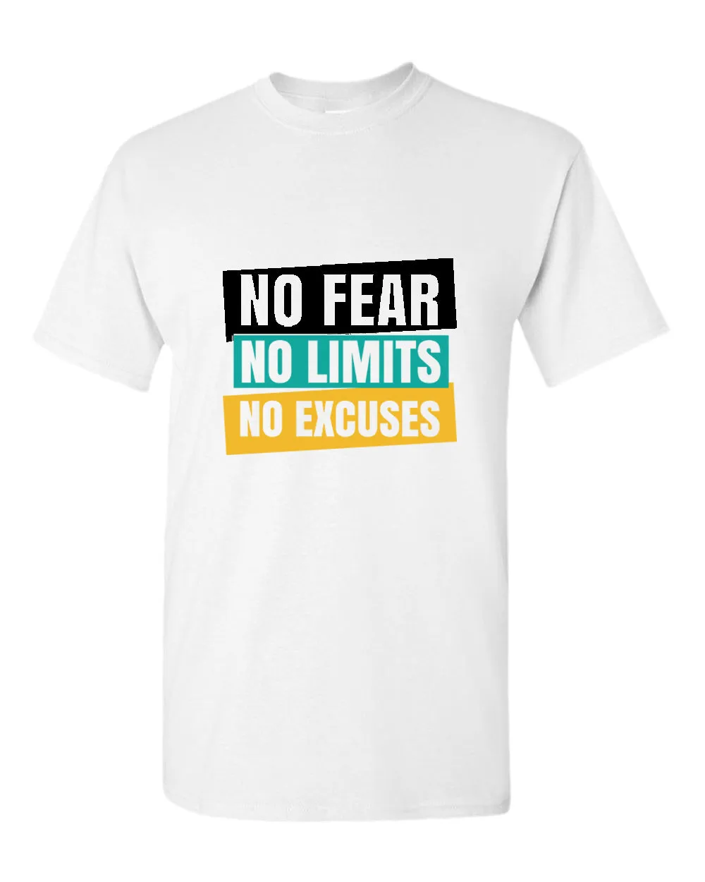 No fear no limits no excuses t-shirt, motivational t-shirt, inspirational tees, casual tees