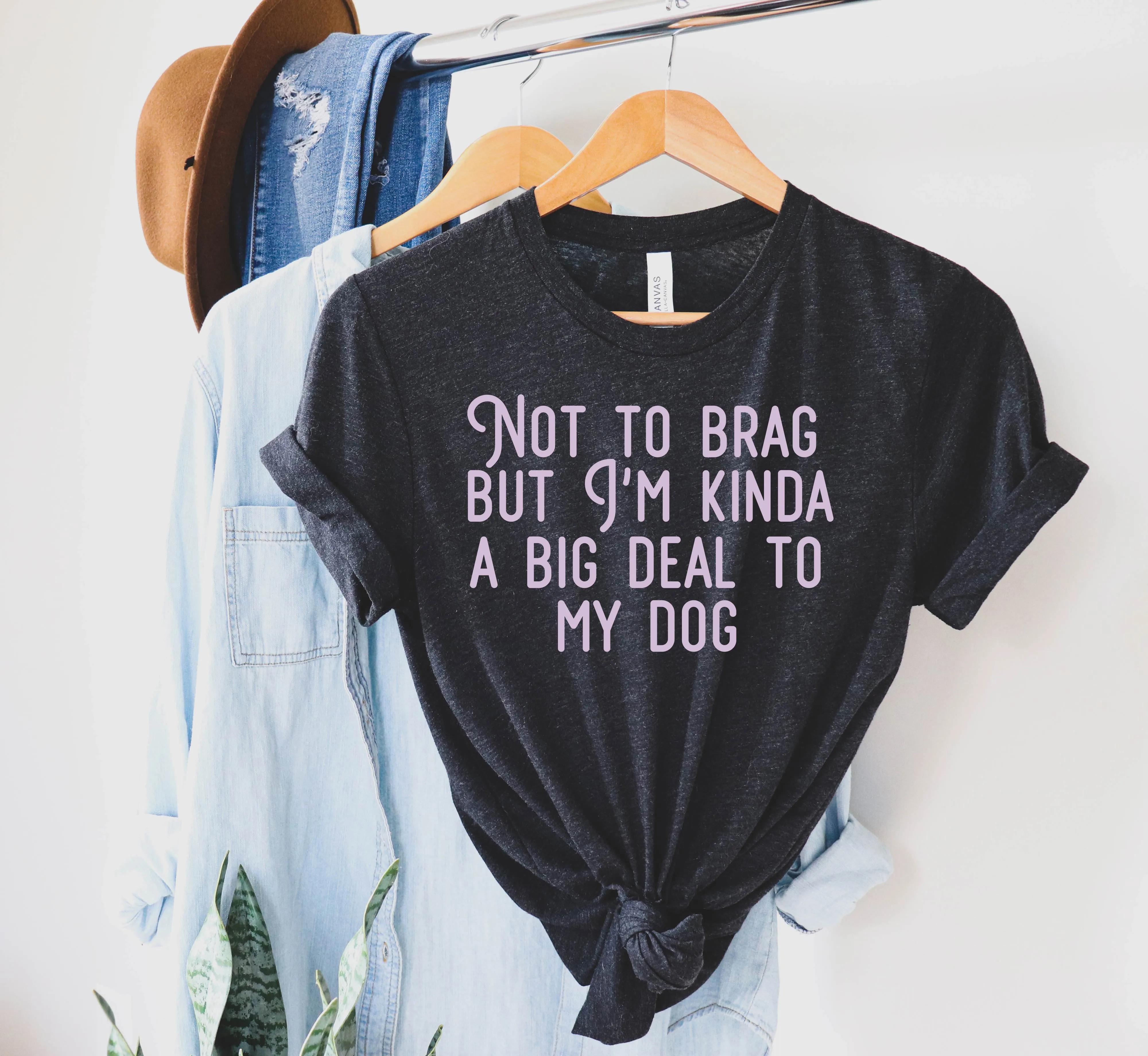 Not To Brag Dog T Shirt | Unisex Crew