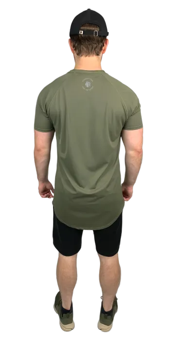 Perform Better Tee - Olive Smoke *PLEASE READ DISCLAIMER*