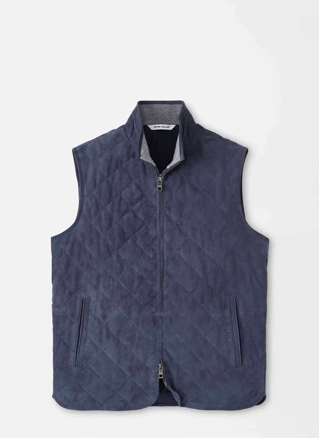 Peter Millar Mens Classic Fit Essex Suede Vest - GALAXY