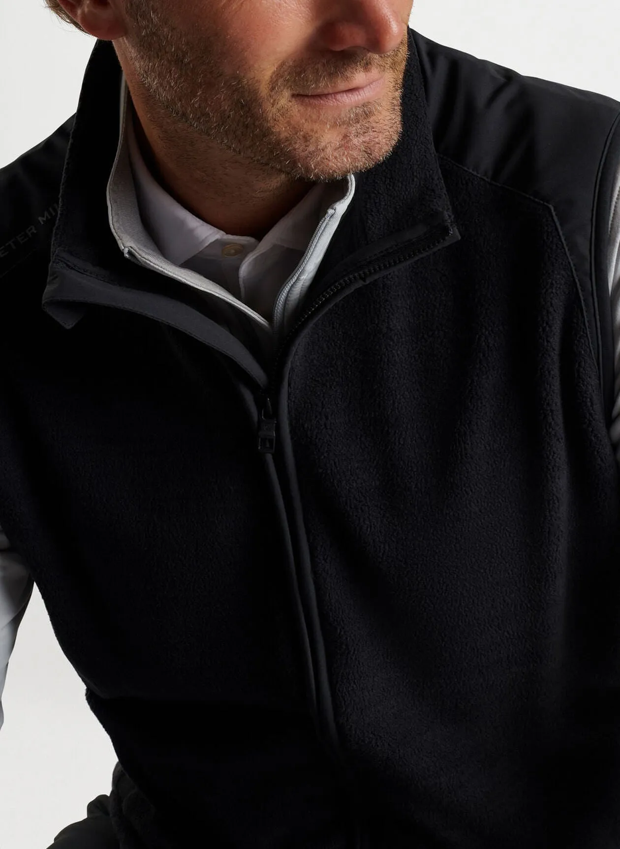 Peter Millar Mens Classic Fit Fade Vest - BLACK