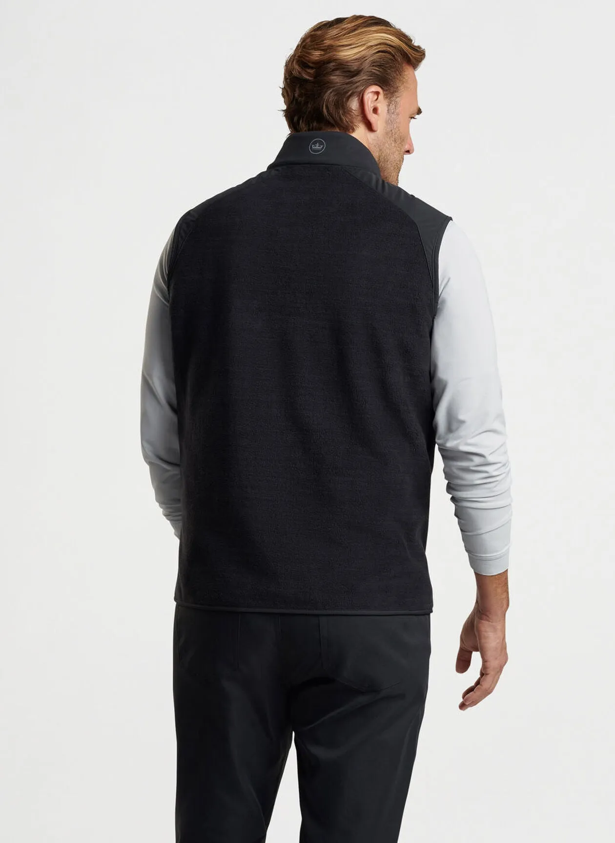 Peter Millar Mens Classic Fit Fade Vest - BLACK