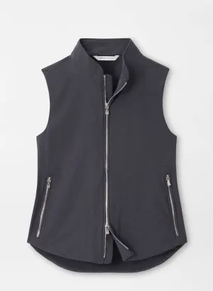 Peter Millar Womens Surge Full Zip Vest - GRAPHITE