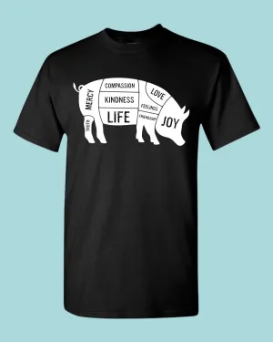 Pig Kindness Spot shirt, Stop Eating Pig T-shirt
