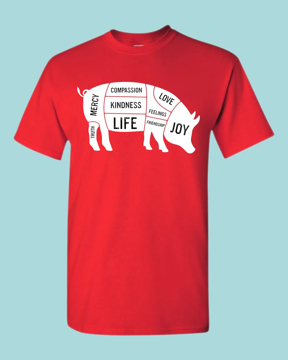 Pig Kindness Spot shirt, Stop Eating Pig T-shirt