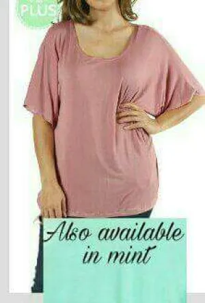 Plus Doleman Sleeve Tunic Top - tops