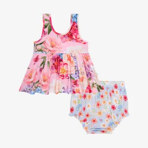 Posh Peanut Brisa Tank Top Peplum & Bloomer Set