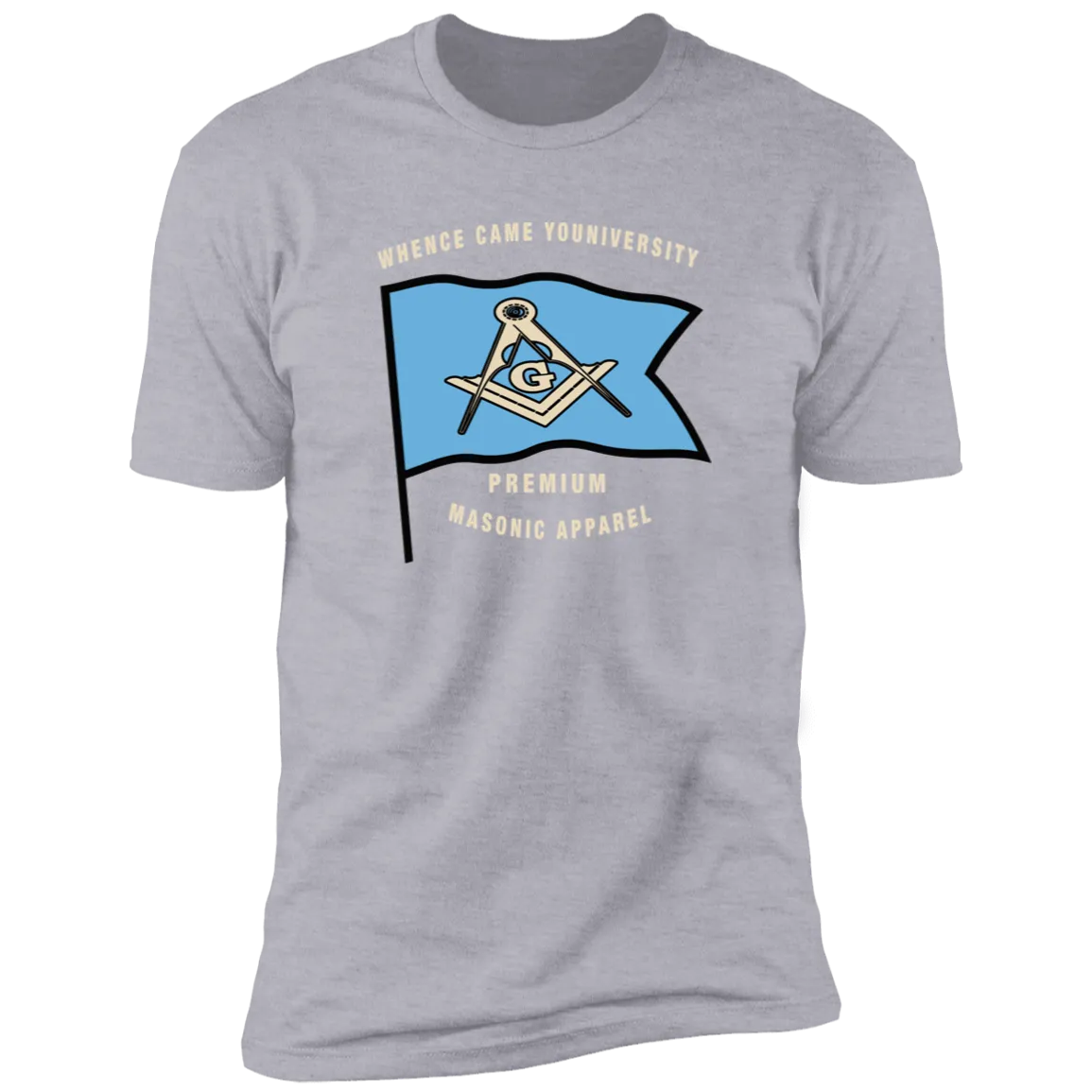 Premium Masonic Apparel Tee (blue flag)