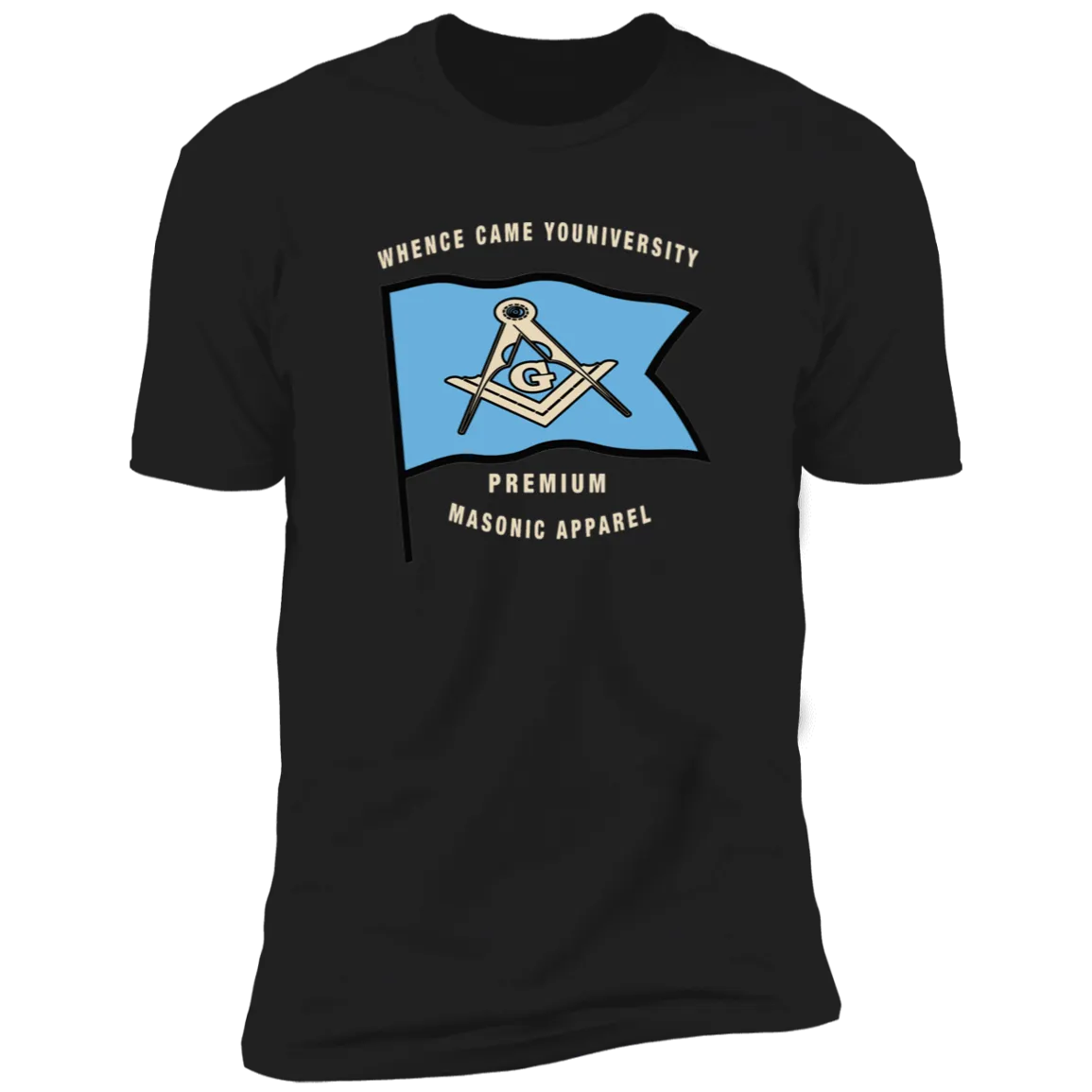 Premium Masonic Apparel Tee (blue flag)