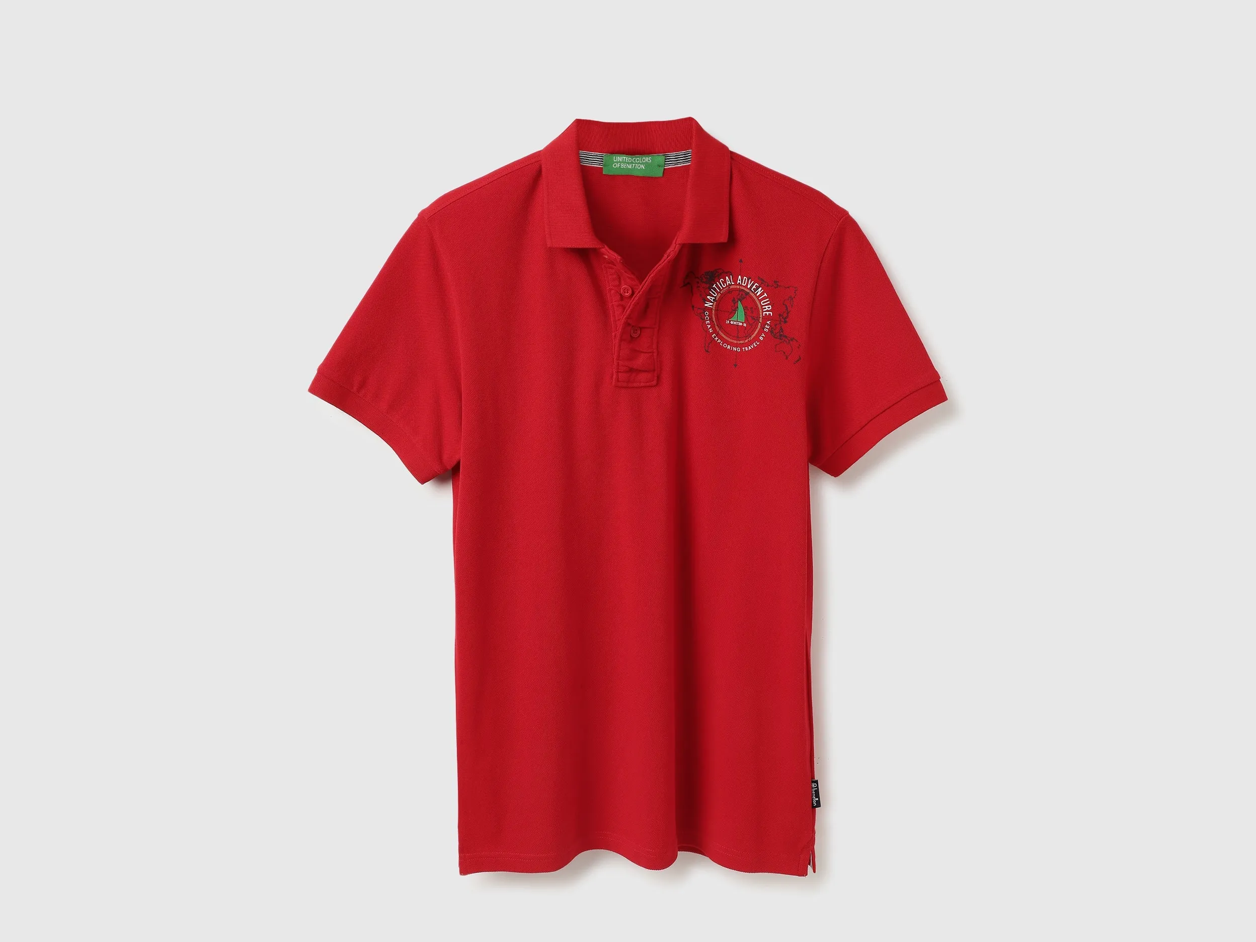 Regular Fit Collared Applique Polo T-Shirt