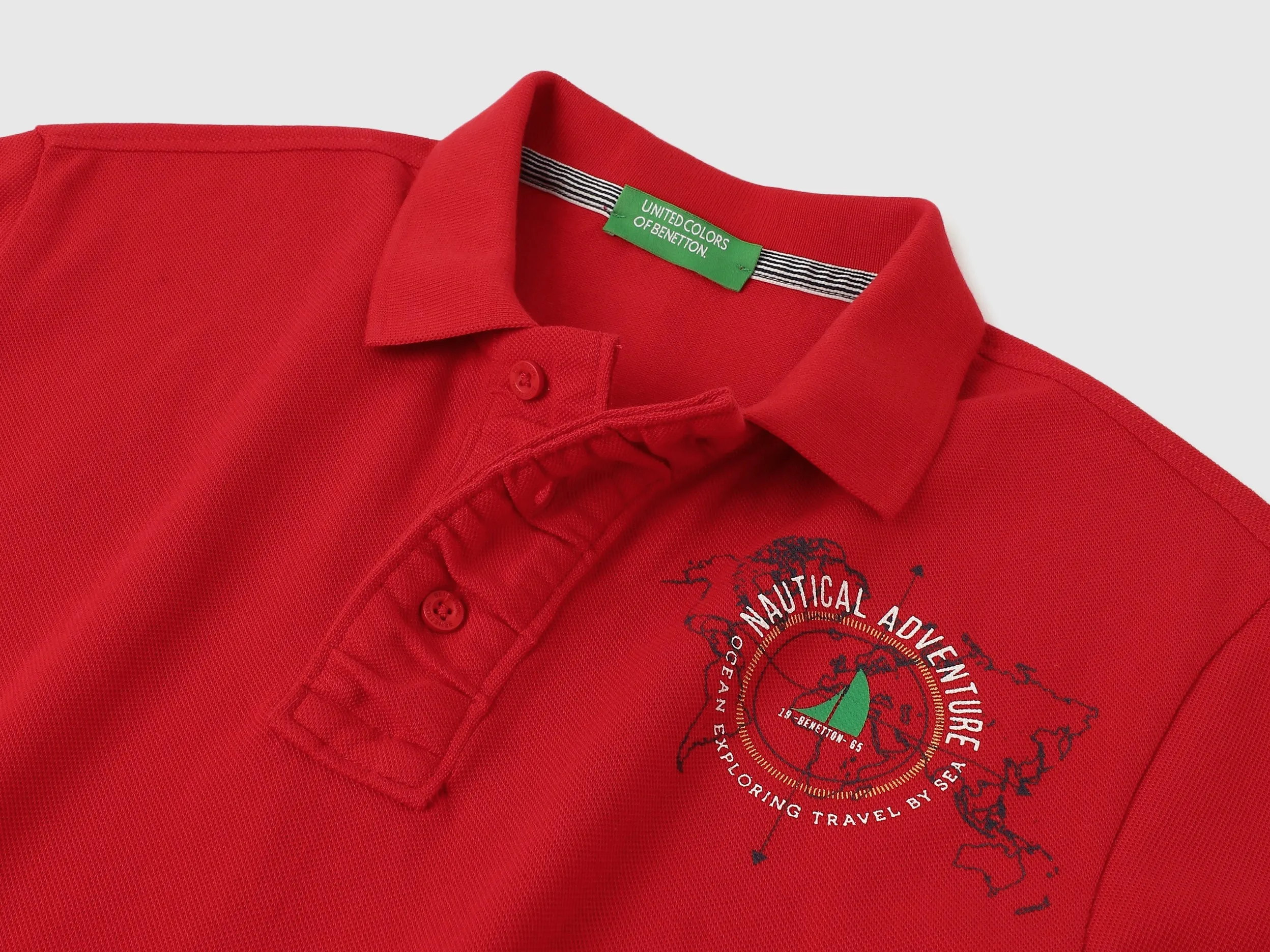 Regular Fit Collared Applique Polo T-Shirt