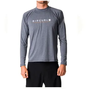 RIP CURL MENS SHOCKWAVE RELAXED L/S UVT Grey Marle UV50 
