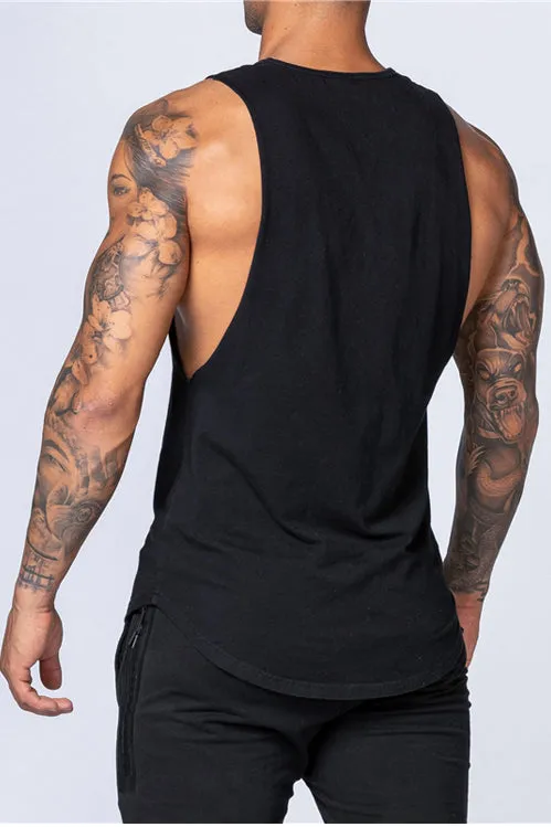Rise N Grind Gym Drop Arm Tank(White)