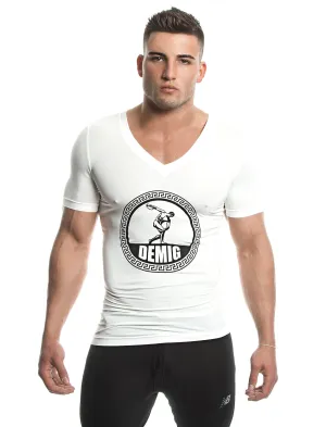 Short Sleeve T-Shirt (White) - Bamboo/Elastin Fiber