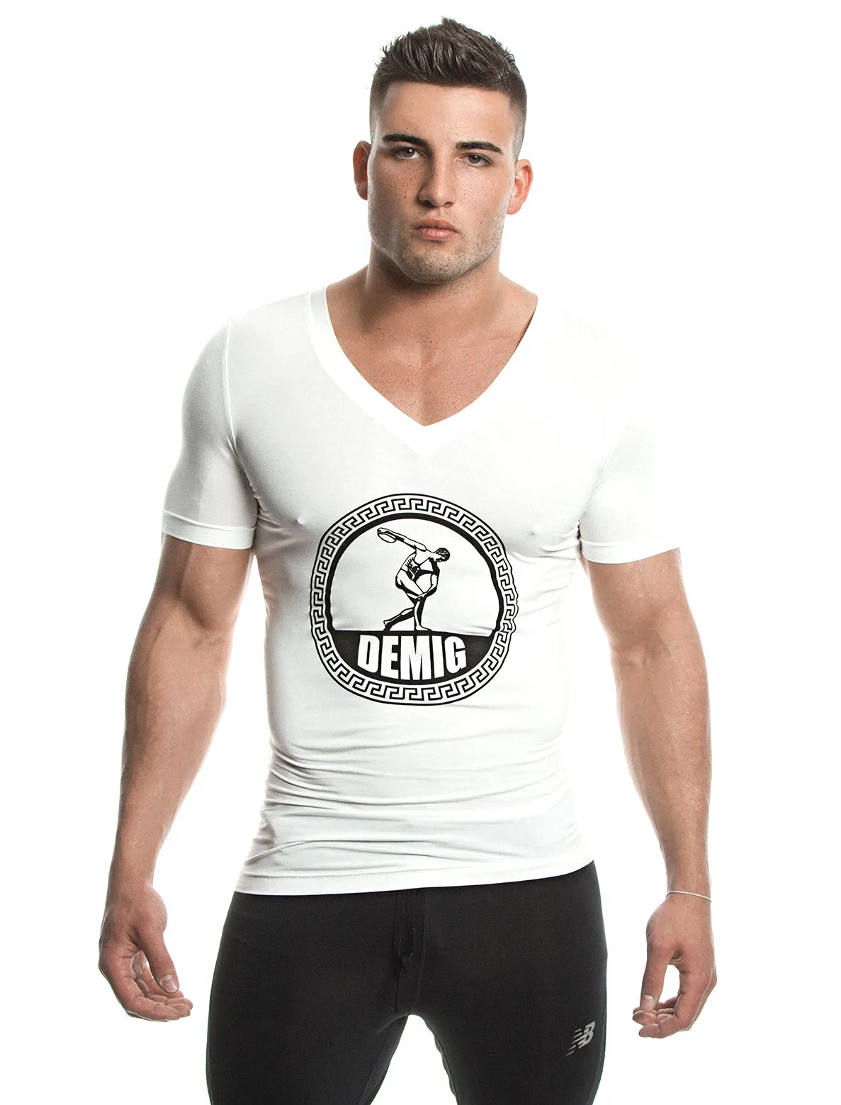 Short Sleeve T-Shirt (White) - Bamboo/Elastin Fiber