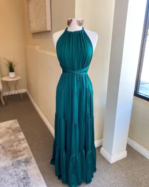 Sleeveless Halter Maxi Dress FINAL SALE