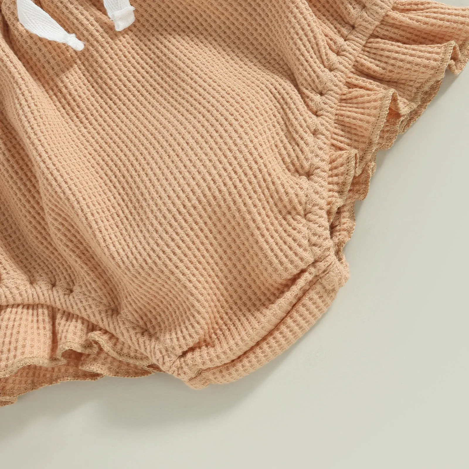 Sleeveless Waffle Knit Romper