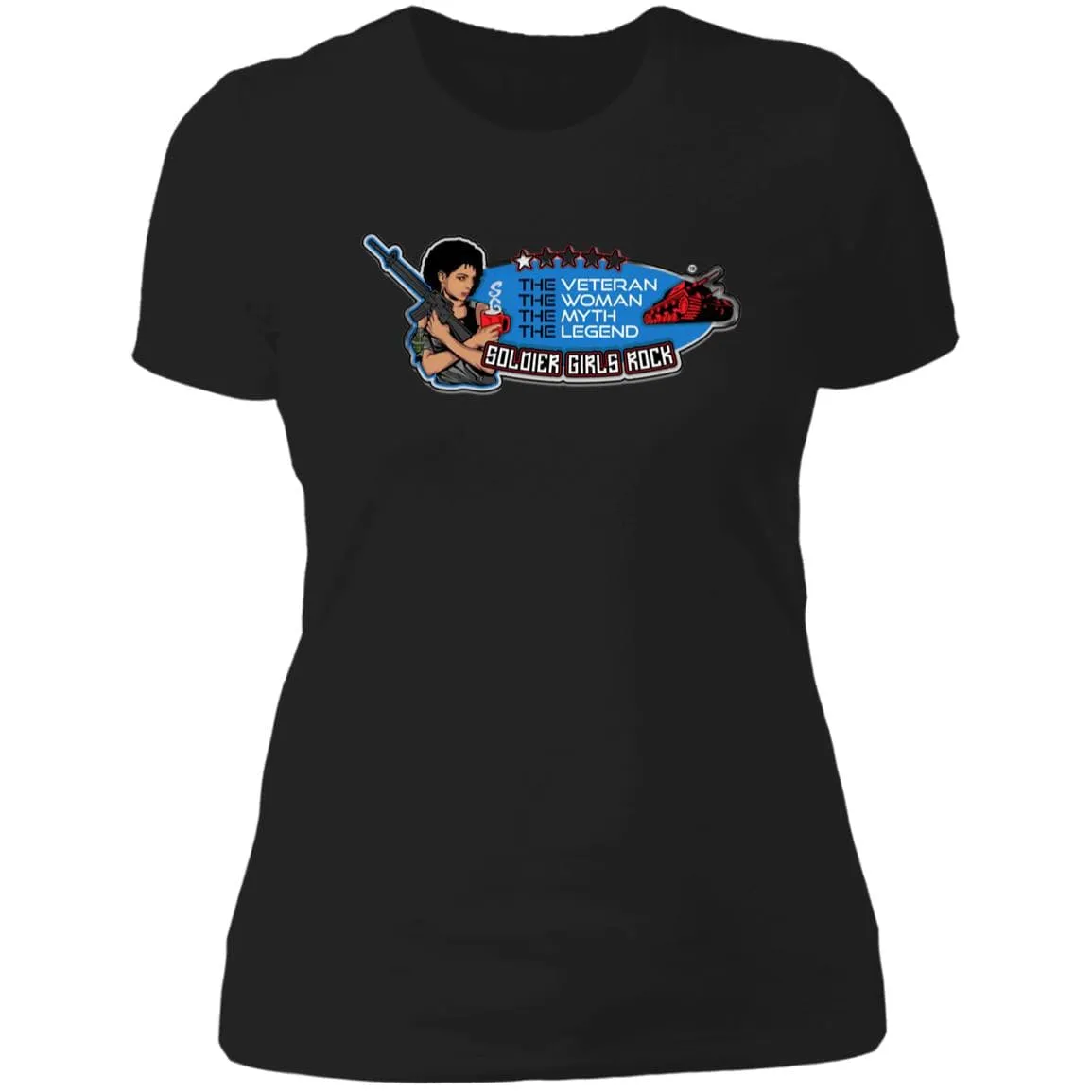 Soldier Girl T Shirt NL3900 Ladies' Boyfriend T-Shirt