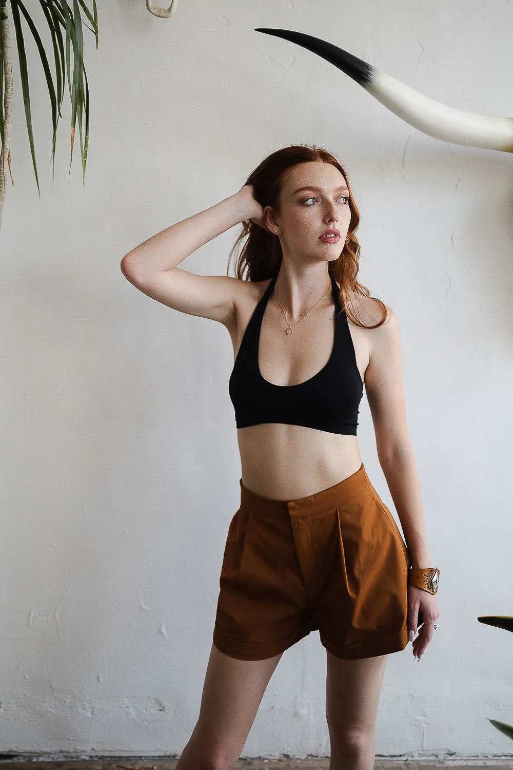 Solid Halter Bralette
