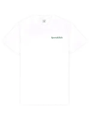 Sporty & Rich Drink More Water T-Shirt in White