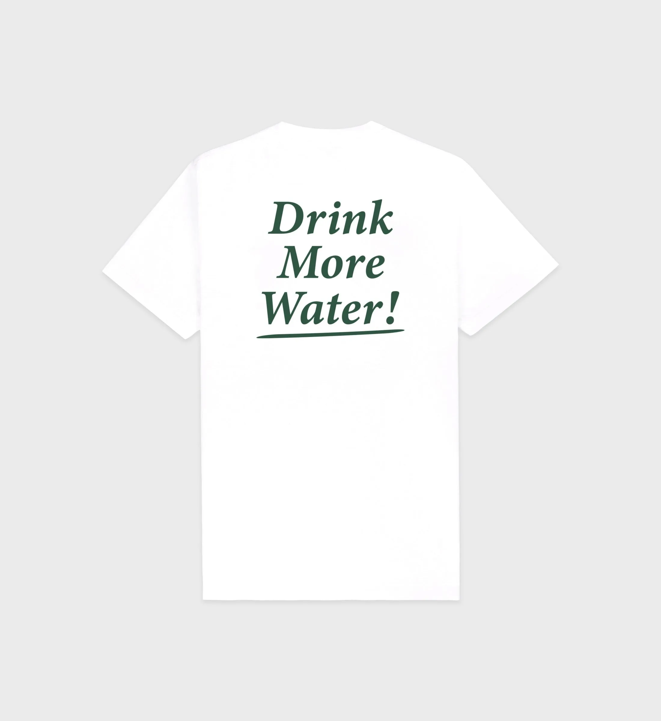 Sporty & Rich Drink More Water T-Shirt in White