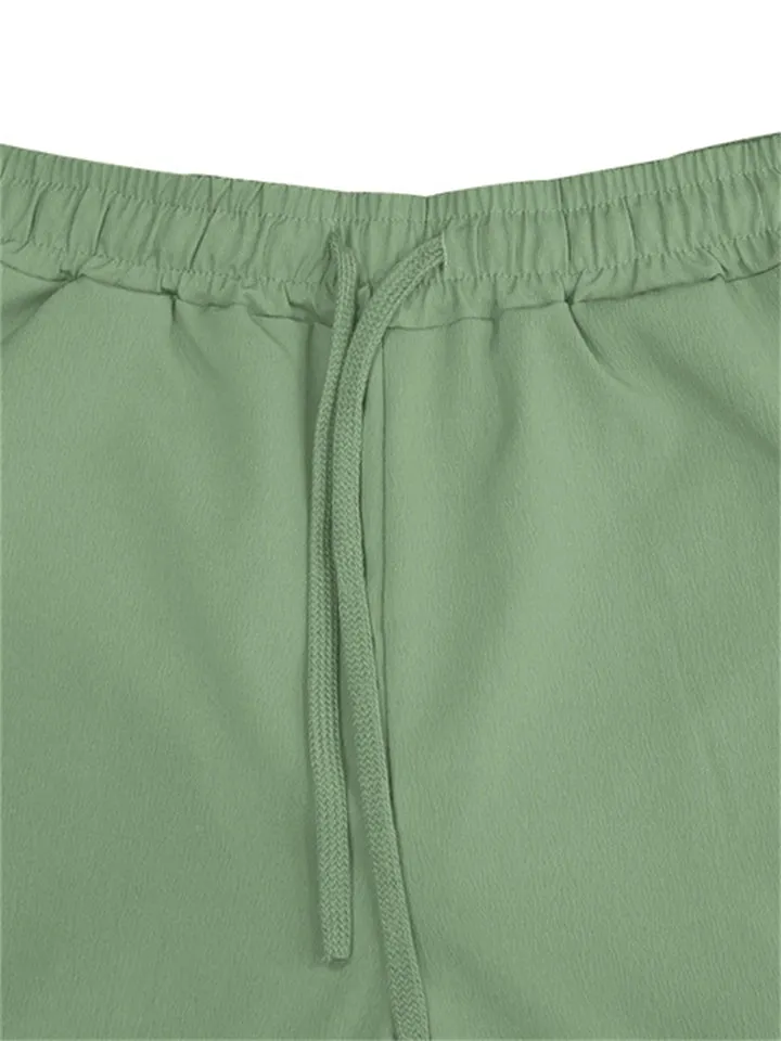 Summer Cotton Linen Comfortable Breathable Men's Sweatpants