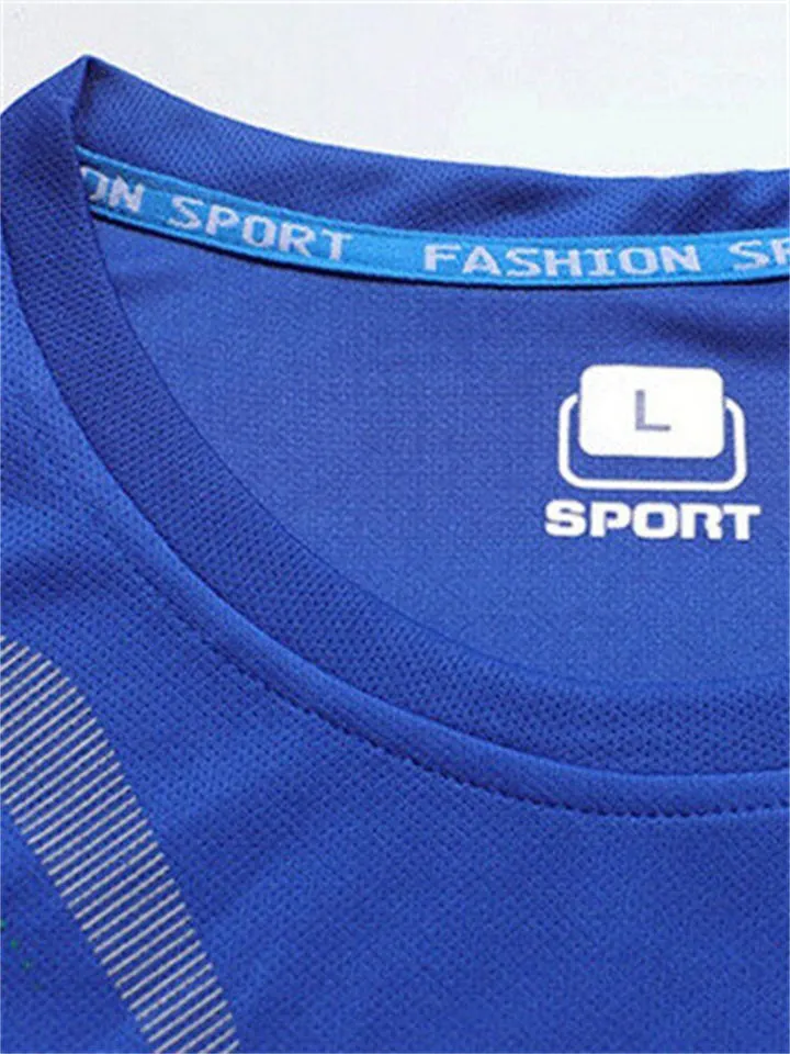 Summer Sports Breathable Quick Dry Short Sleeve Top   Loose Shorts