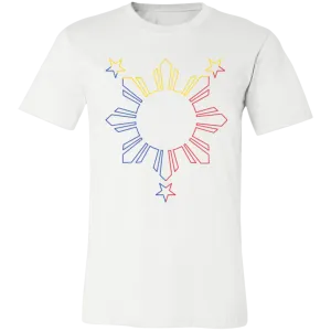 Sun and Stars Outline Unisex Jersey T-Shirt
