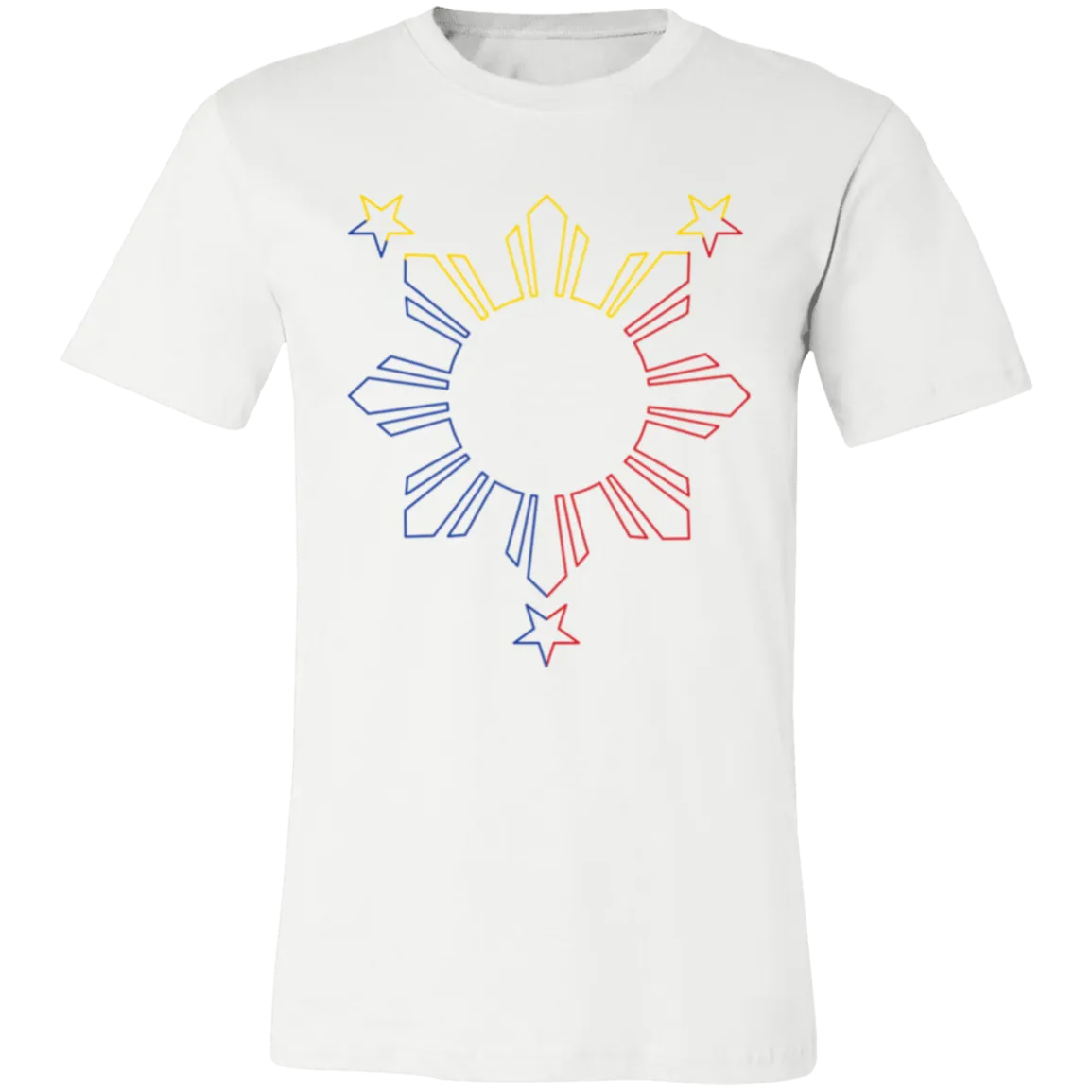 Sun and Stars Outline Unisex Jersey T-Shirt