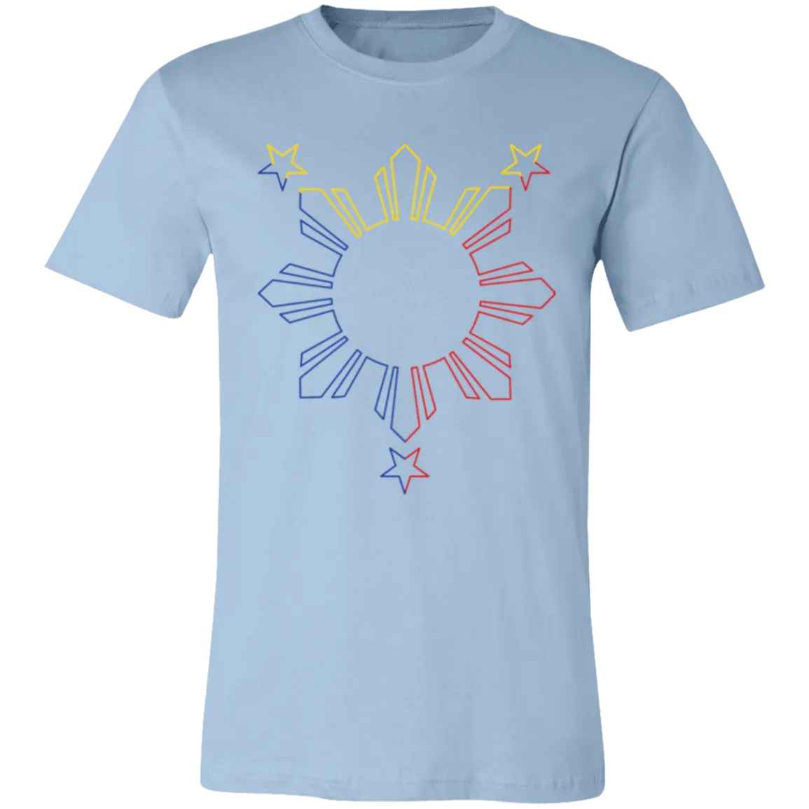 Sun and Stars Outline Unisex Jersey T-Shirt