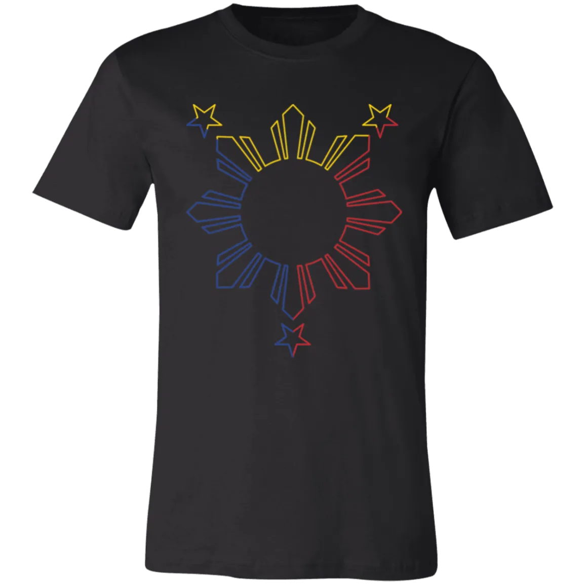 Sun and Stars Outline Unisex Jersey T-Shirt