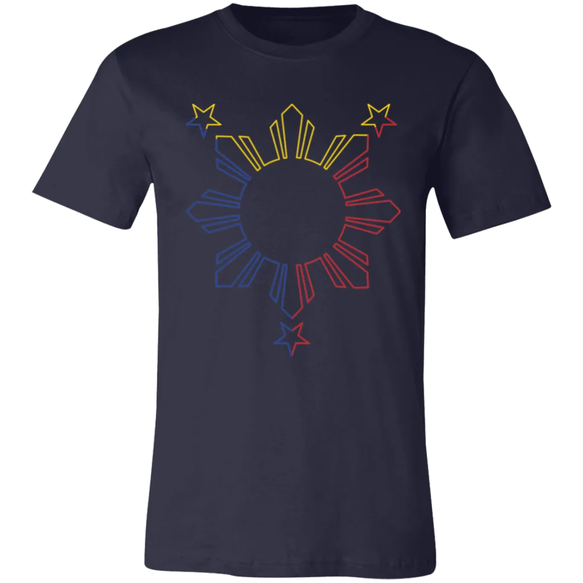 Sun and Stars Outline Unisex Jersey T-Shirt