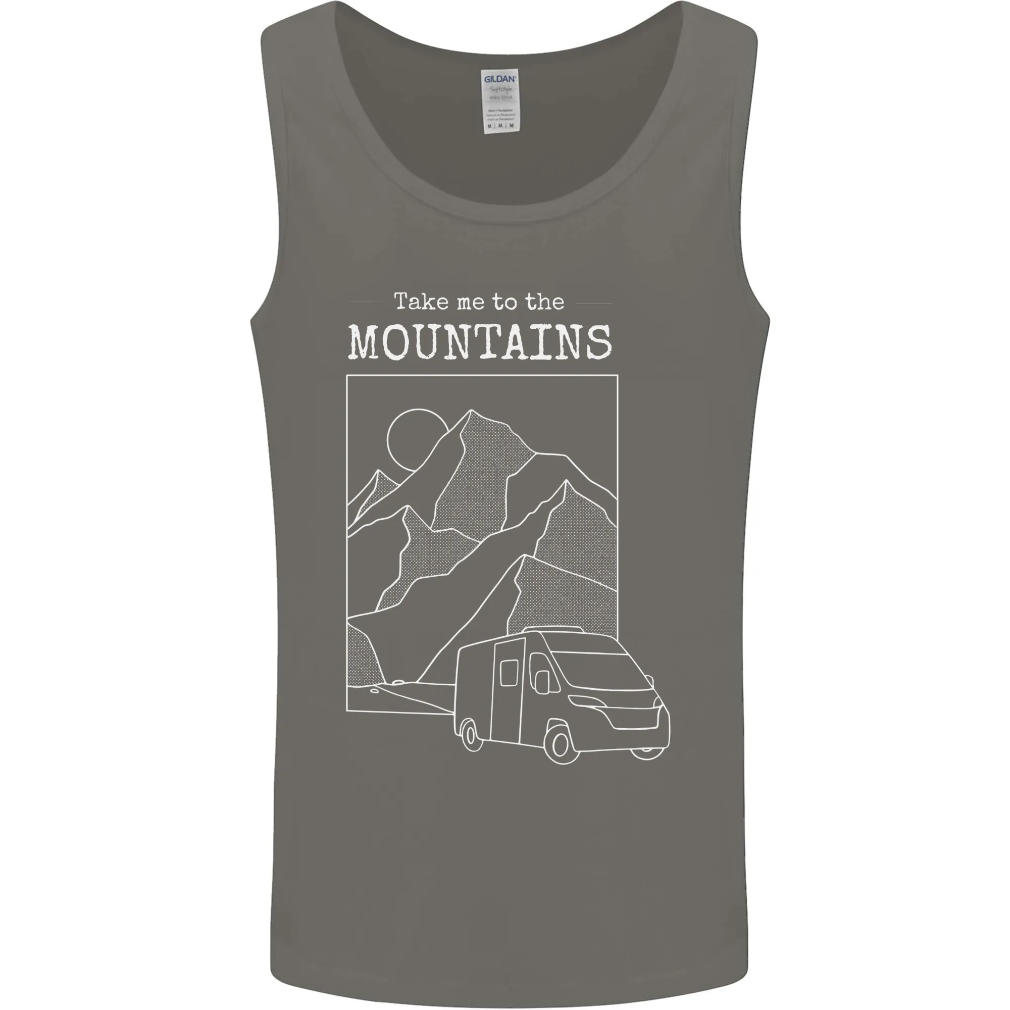 Take Me To Mountains RV Camper Caravan Mens Vest Tank Top