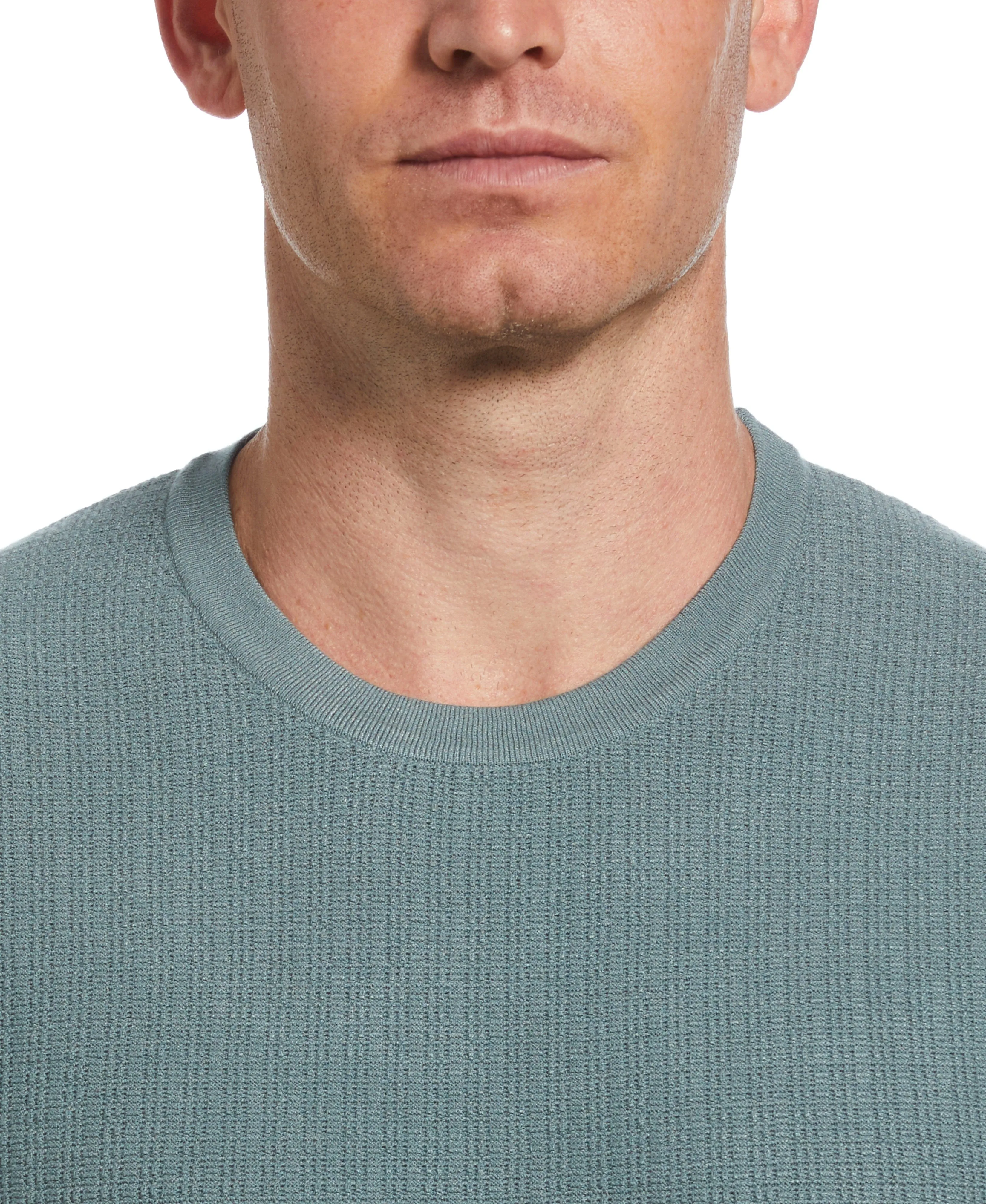 Tech Knit Vertical Ribbed Sweater Tee