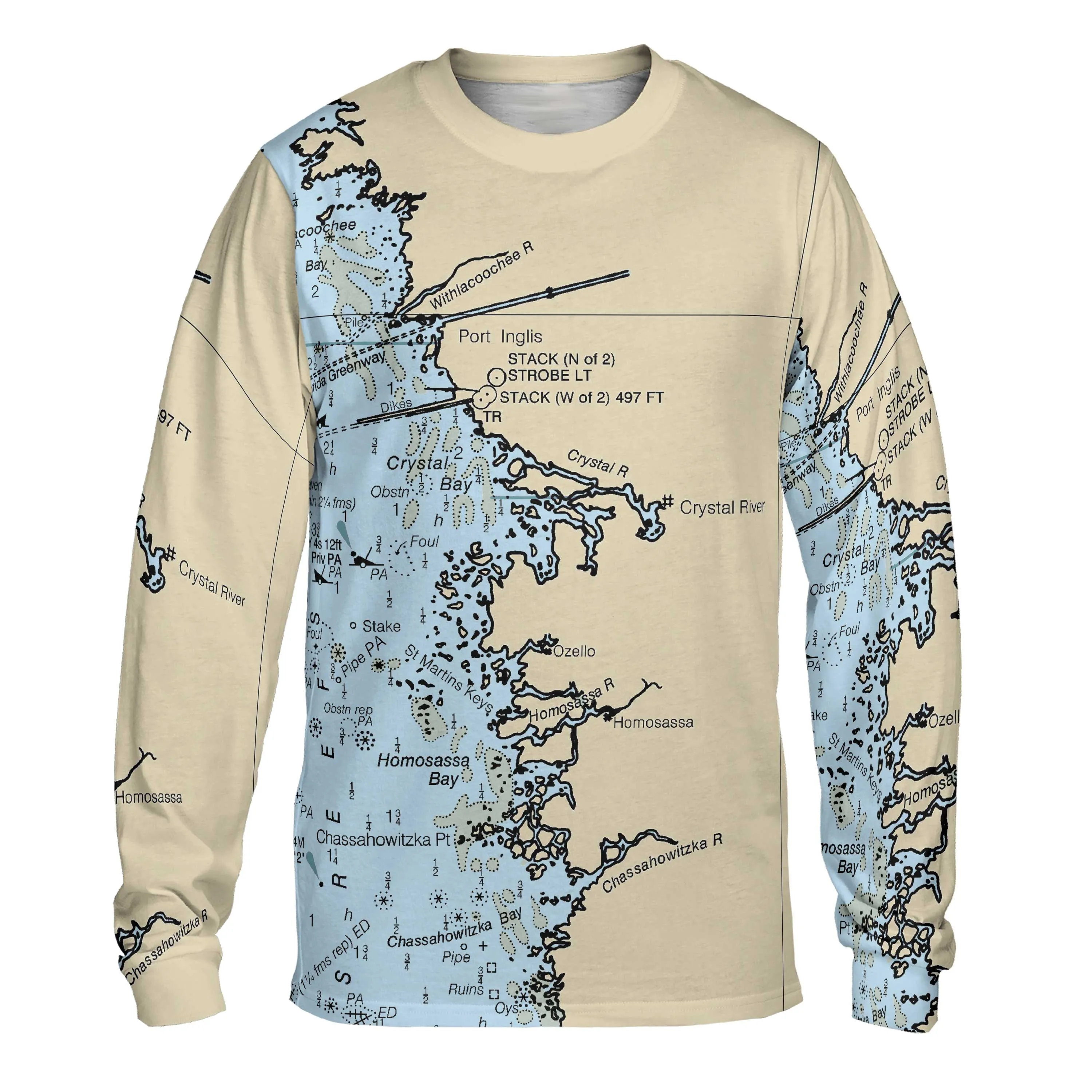 The Crystal River Long Sleeve Performance Tee