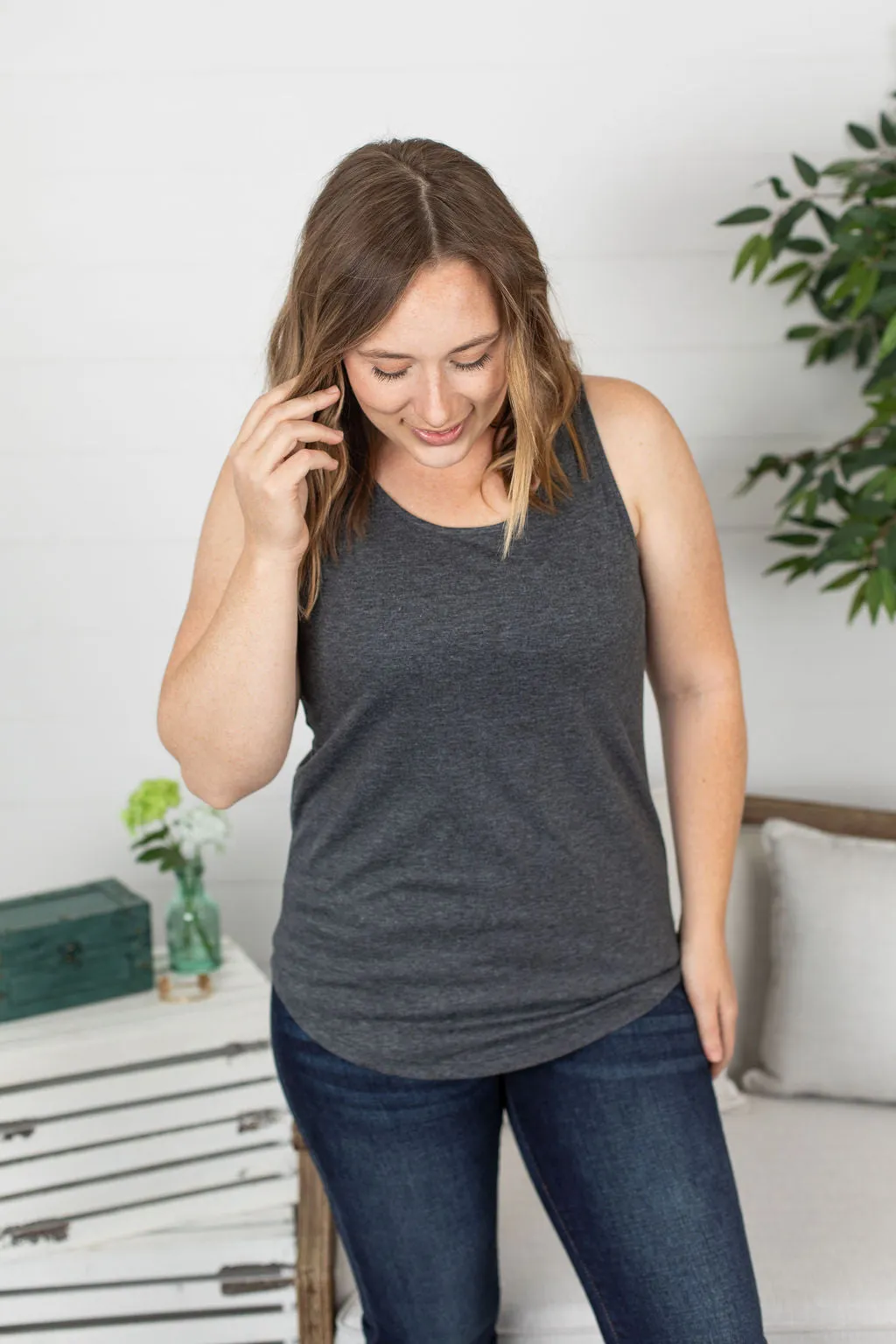 Tiffany Tank - Charcoal