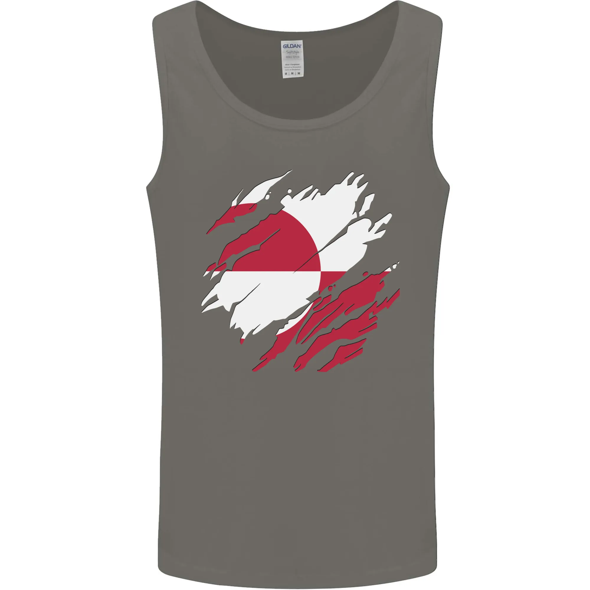 Torn Flag Greenland Mens Vest Tank Top