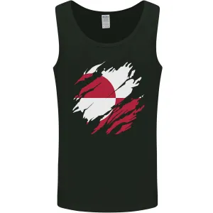 Torn Flag Greenland Mens Vest Tank Top