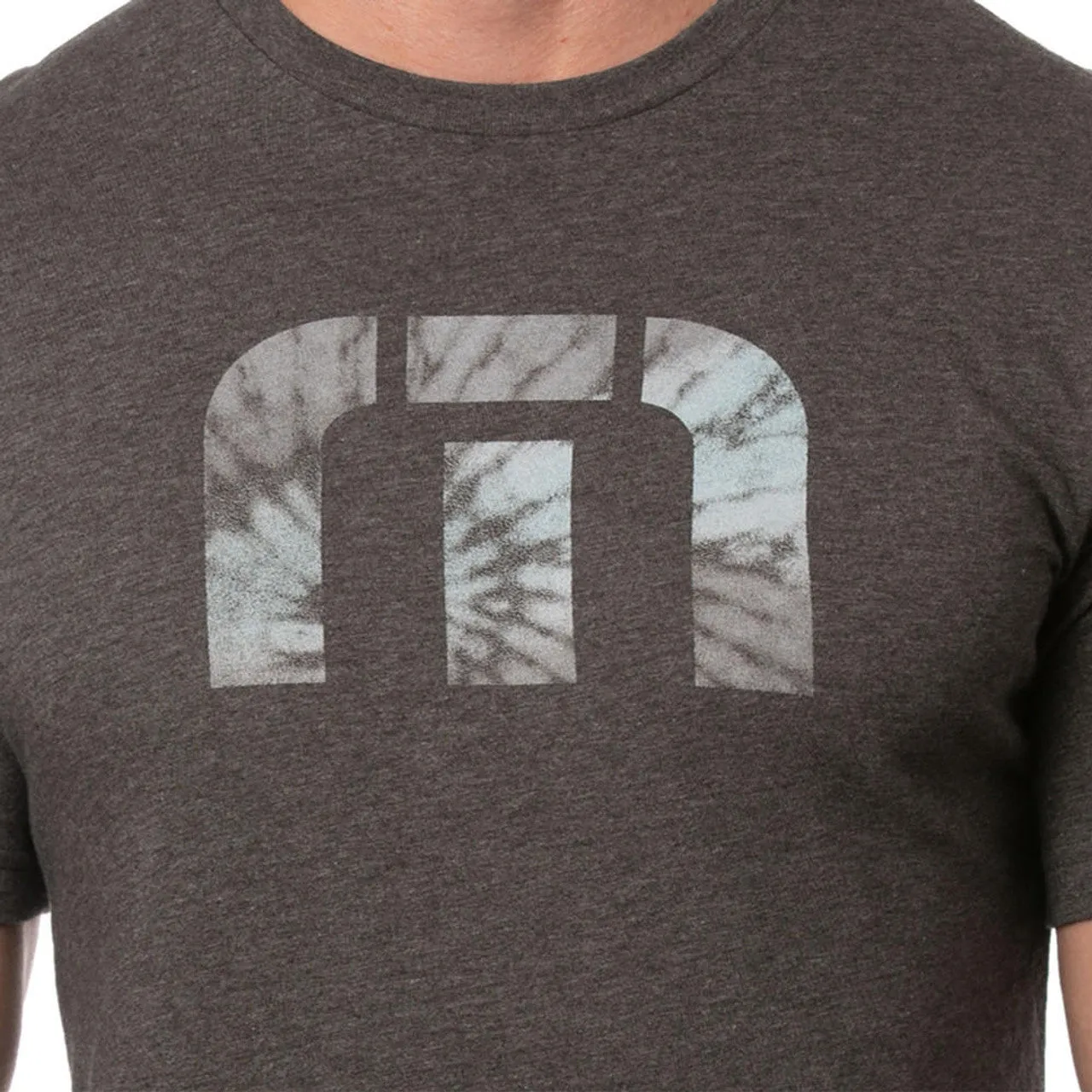 TRAVIS MATHEW MENS CHIMNEY ROCK T-SHIRT - HEATHER GREY PINSTRIPE