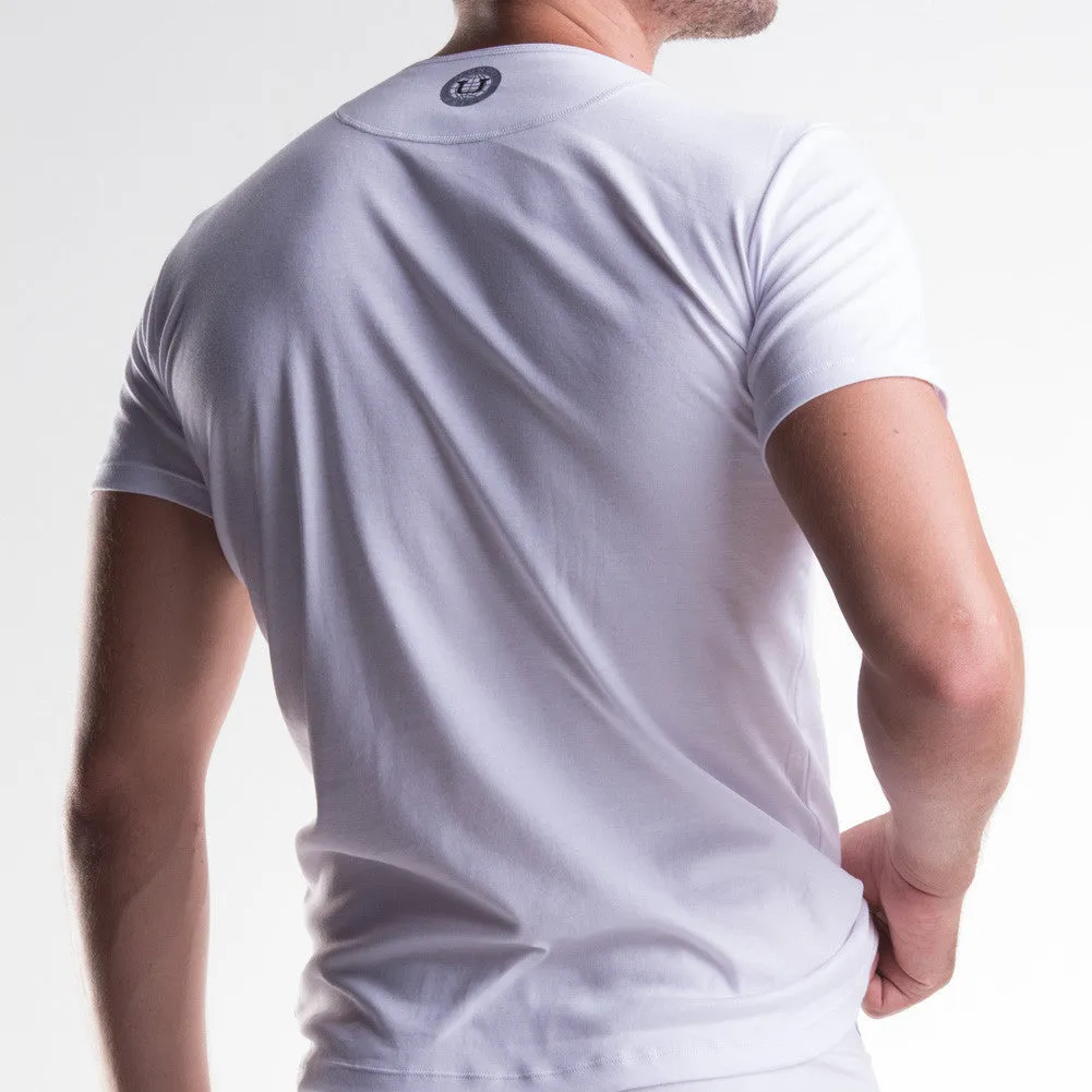 Unico Classic Crew Neck Short Sleeve T-Shirt VOLATIL & Brief WHITE Set in Cotton