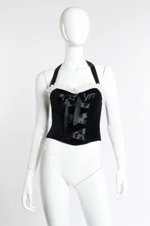 Velvet Halter Bustier