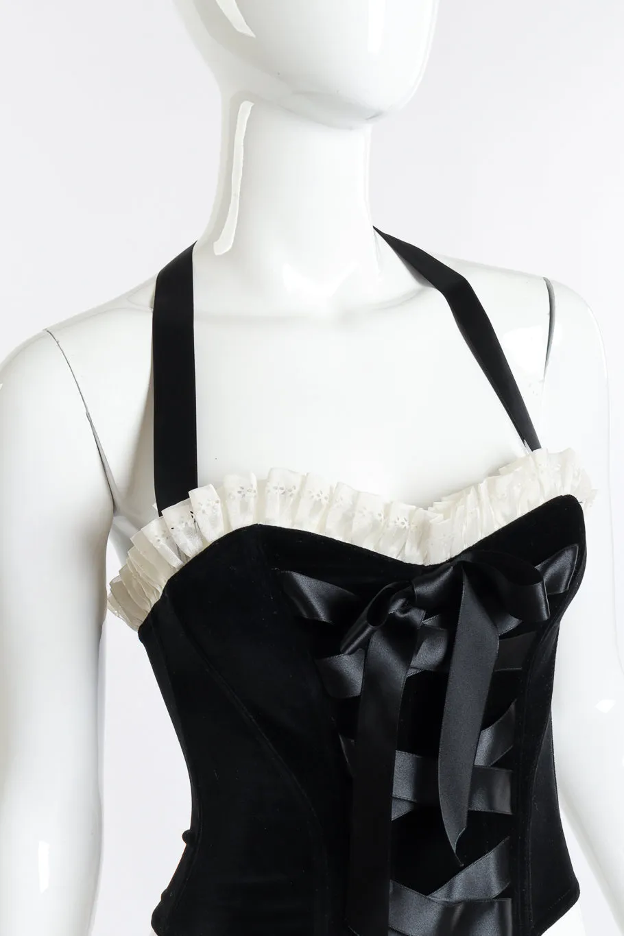 Velvet Halter Bustier