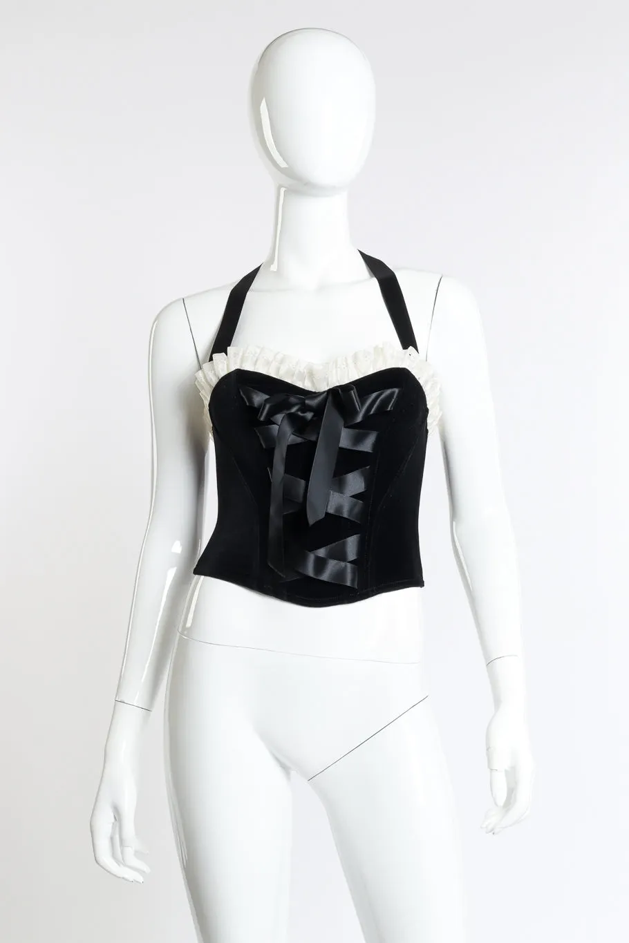 Velvet Halter Bustier