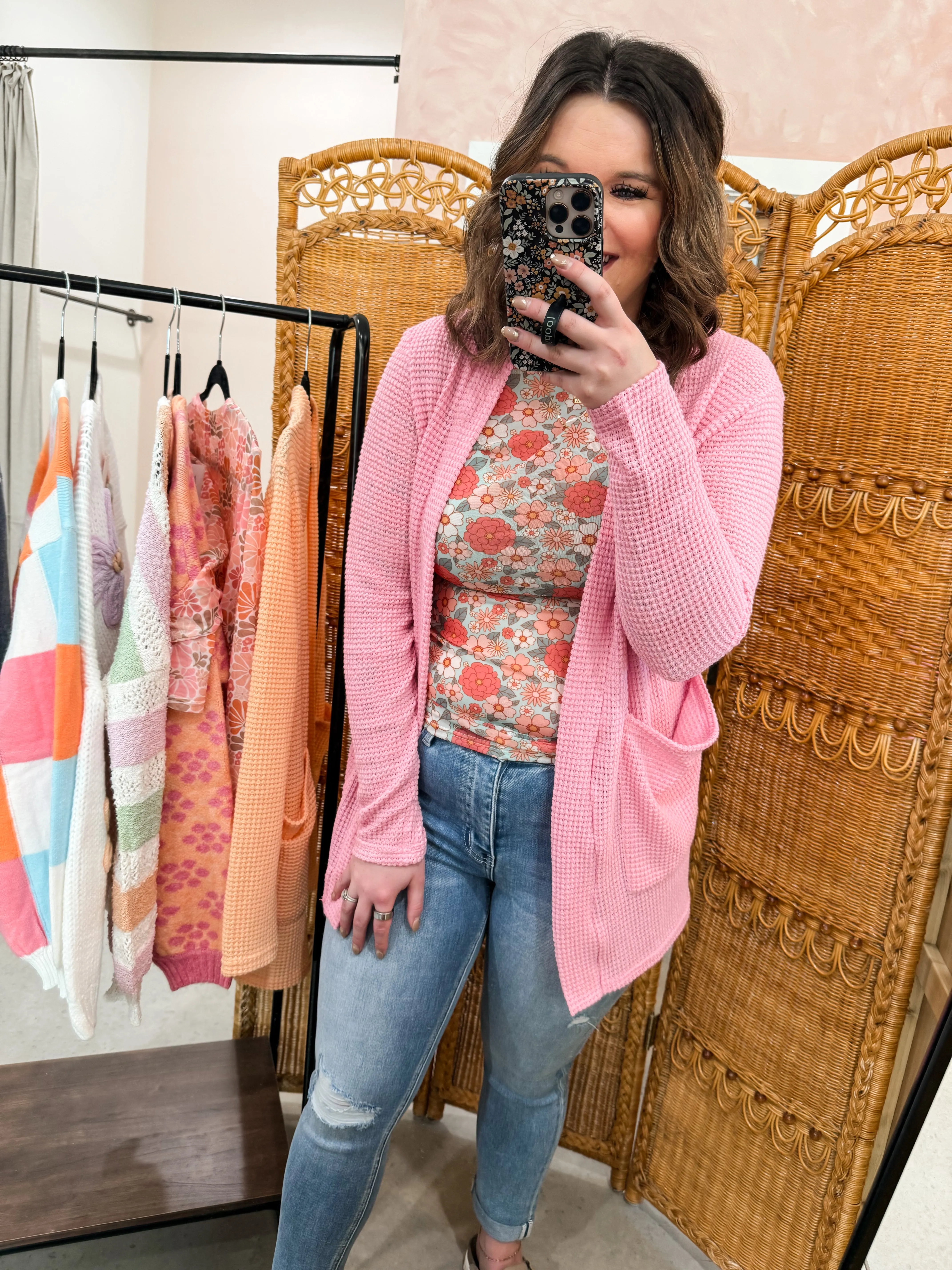 Vintage Floral Mesh Tops